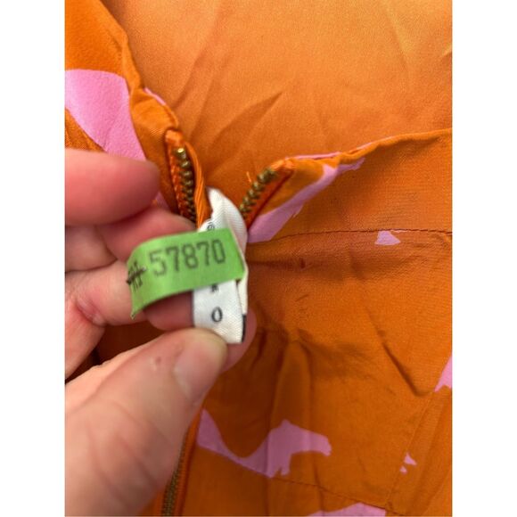 Anthropologie Charlotte Taylor Dromedary Camel Silk Dress, Sz 0, MSRP $268 - Picture 8 of 11